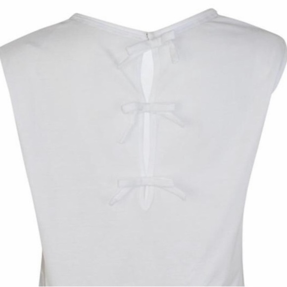 NWT Cloth and Steel Italy Claire with Bow Accent Closure Sleeveless Shirt L - Picture 2 of 6